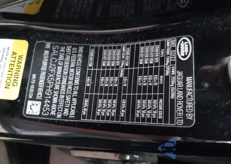 2023 Land Rover Discovery Sport S из США, поврежденный, VIN SALCJ2FX5PH914453